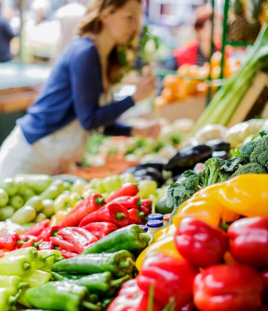 Auf dem Markt am Freitagvormittag können Sie unsere regionalen Produkte entdecken