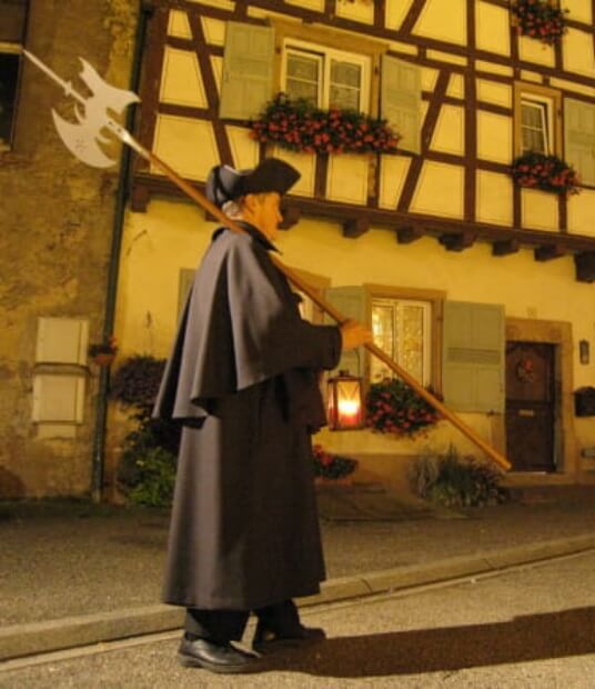 The singing of the night watchman of Turckheim