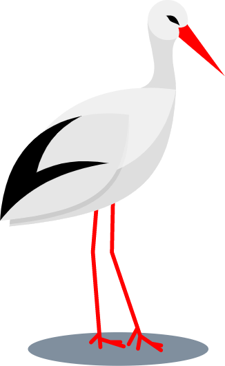 The stork, one of the symbols of Alsace