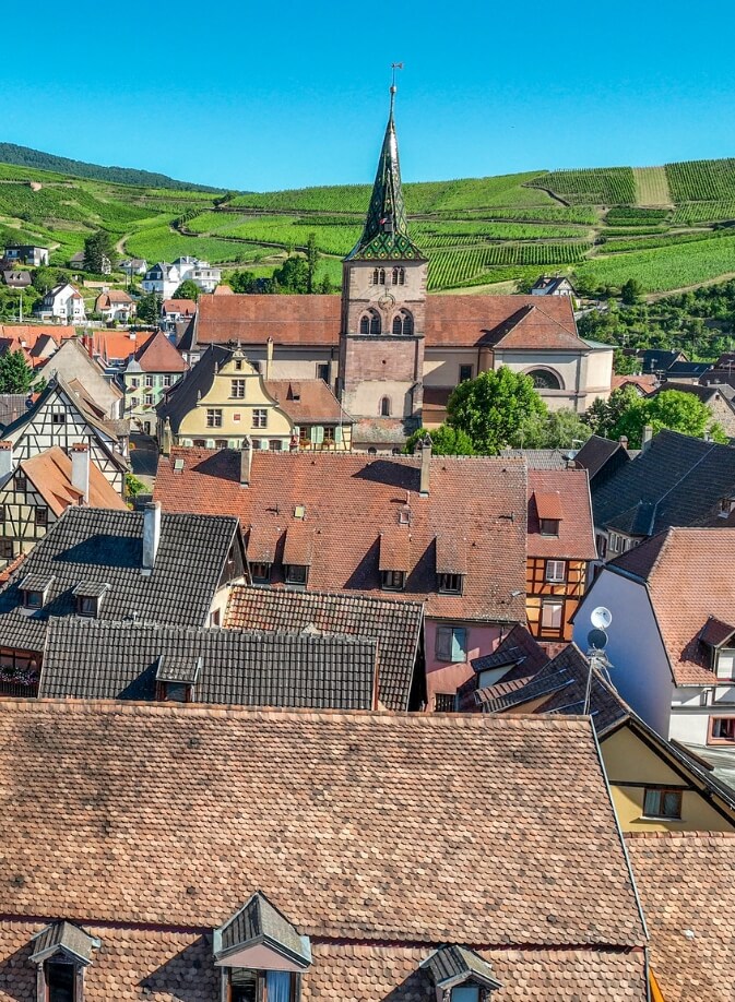 Visit the medieval city of Turckheim in Alsace located at the foot of the Brand vineyard